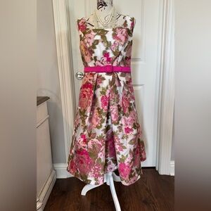 NWT Kay Unger Miriam Midi Dress